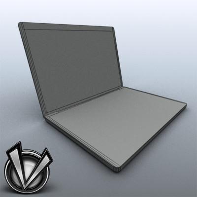 3D Model of Low-Poly, Game-Ready MacBookPro 17' - 3D Render 7